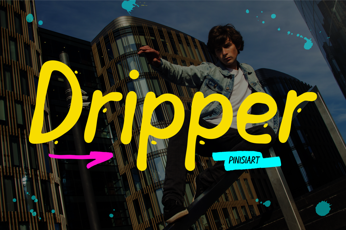 DRIPPER-1 Instagram Font Dripper