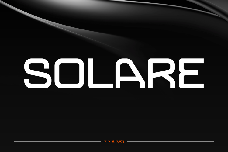 Futuristic Font Solare