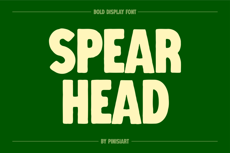 Retro Font SPEARHEAD
