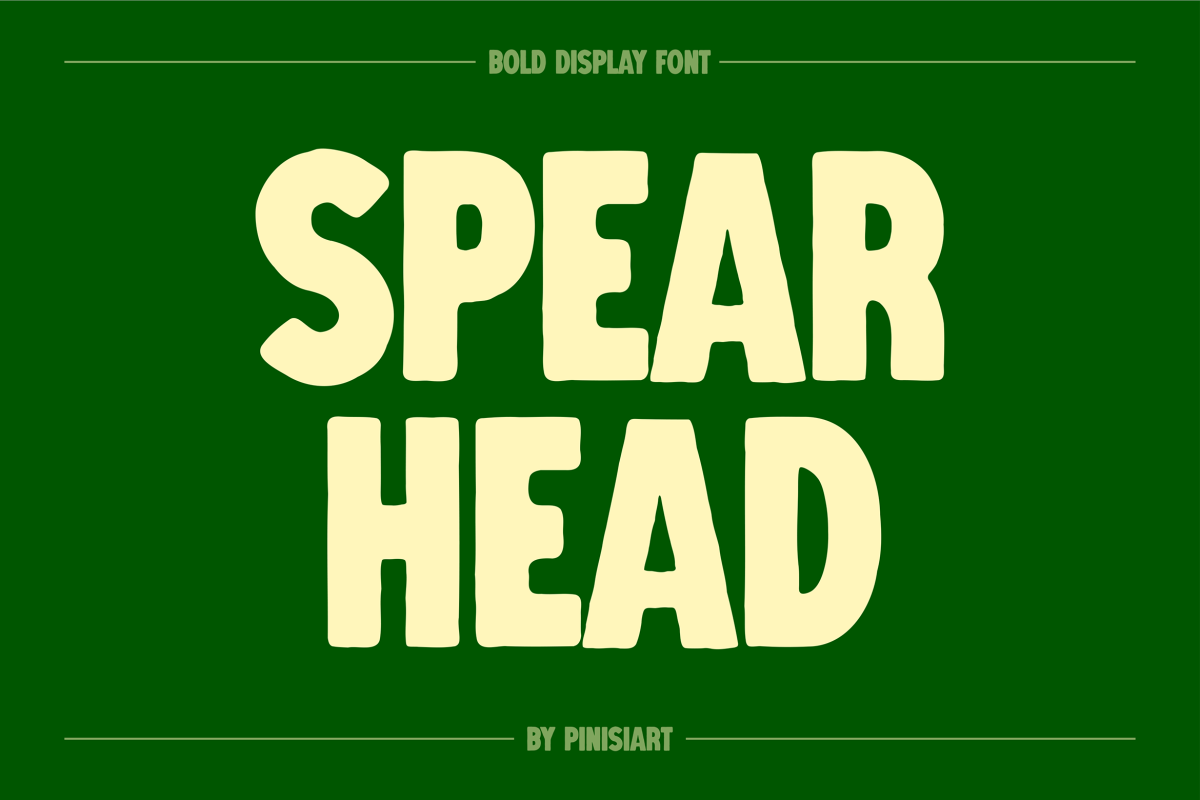 SPEARHEAD-1 Retro Font SPEARHEAD