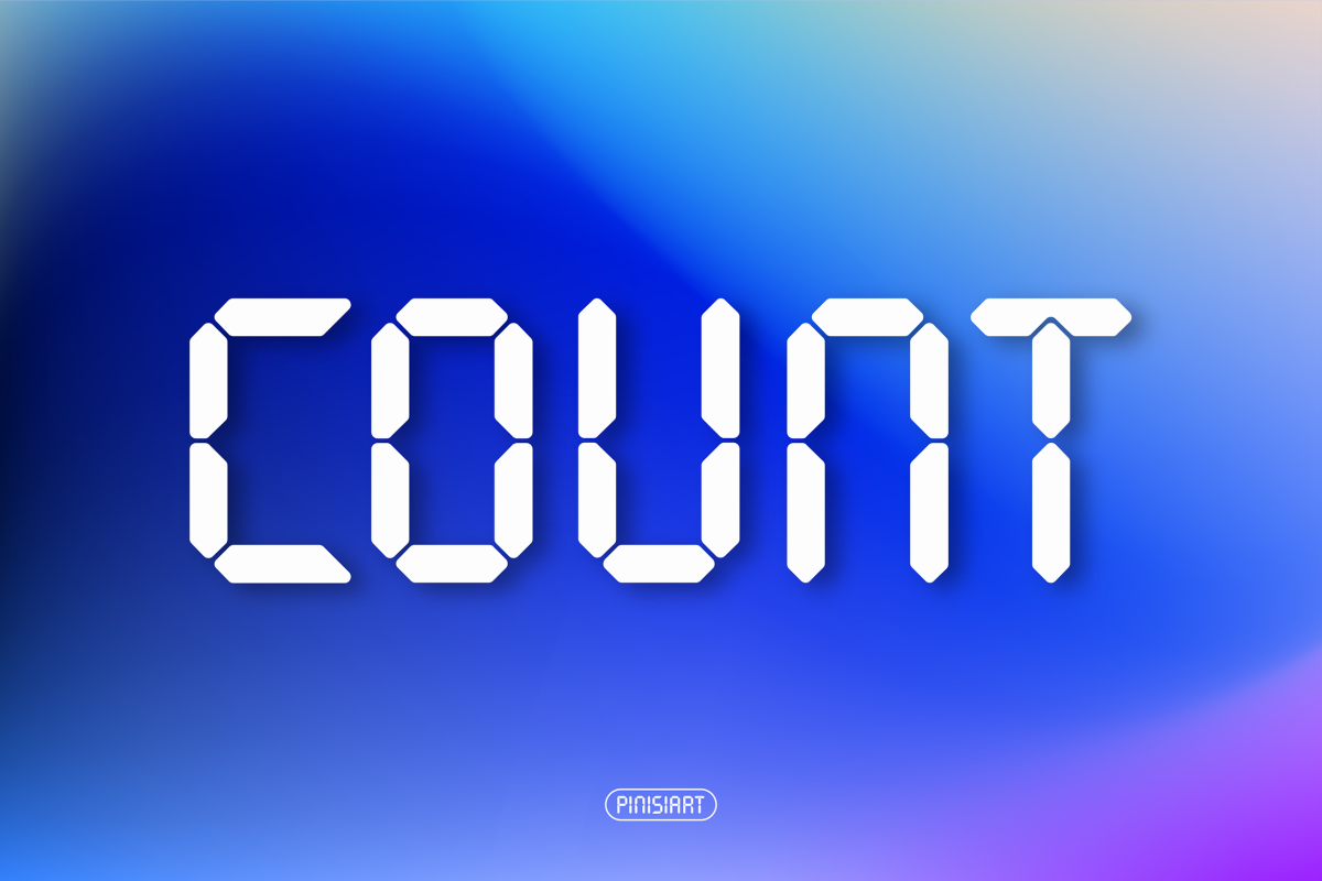 COUNT-1 Futuristic Font COUNT