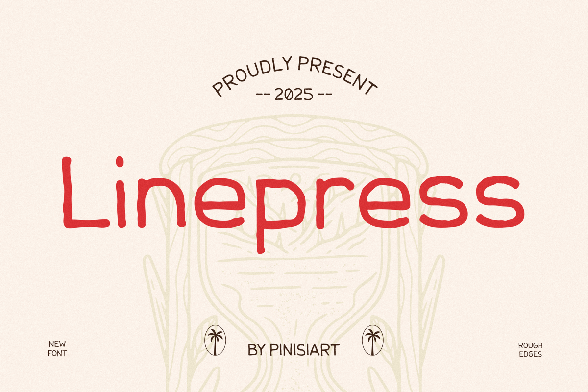 LINEPRESS-1 Retro Font Linepress