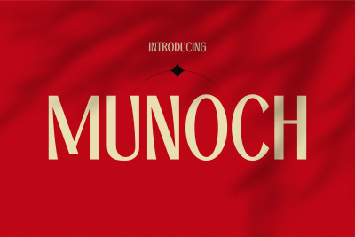 Retro Font MUNOCH