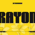 Retro Font RAYON