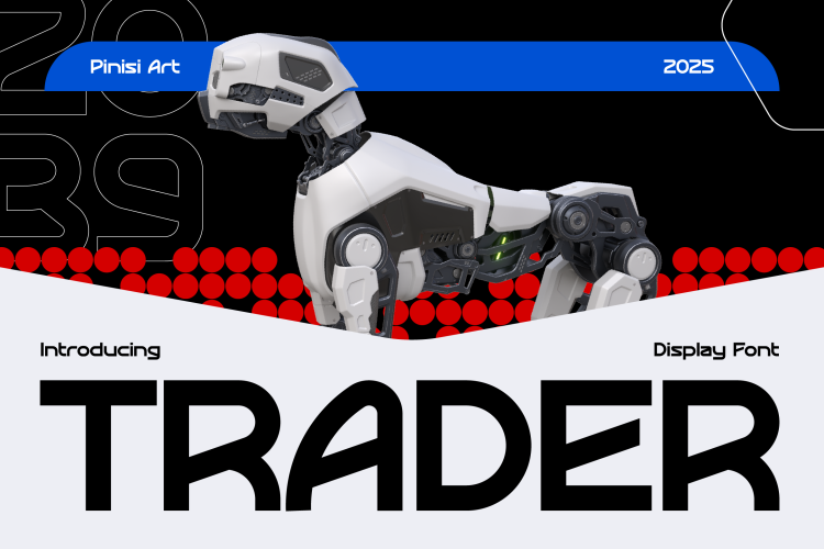 Futuristic Font TRADER