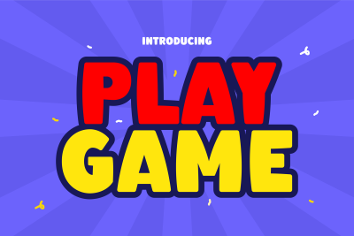 Kids Font PLAYGAME