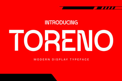 Futuristic Font Toreno