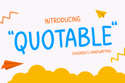 Kids Font QUOTABLE