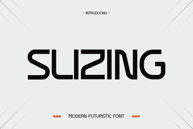 Futuristic Font SLIZING