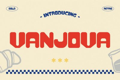 Retro Font VANJOVA