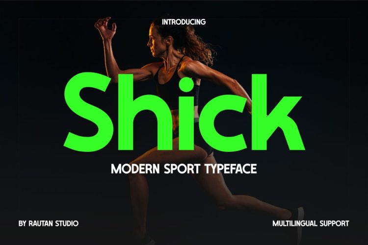 Futuristic Font Shick