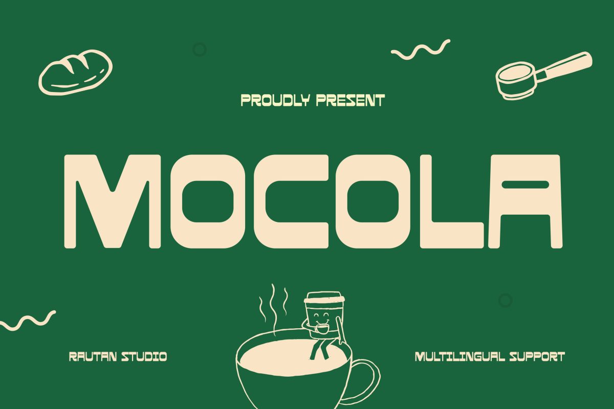 mocola-01 Retro Font MOCOLA