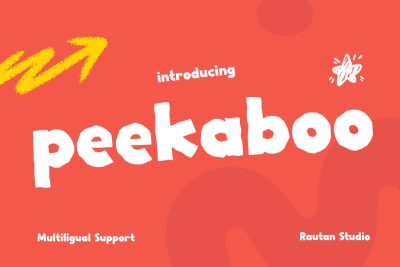 Kids Font Peekaboo