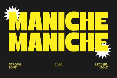 Retro Font Maniche