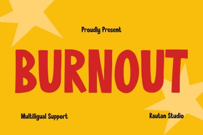 Kids Font Burnout