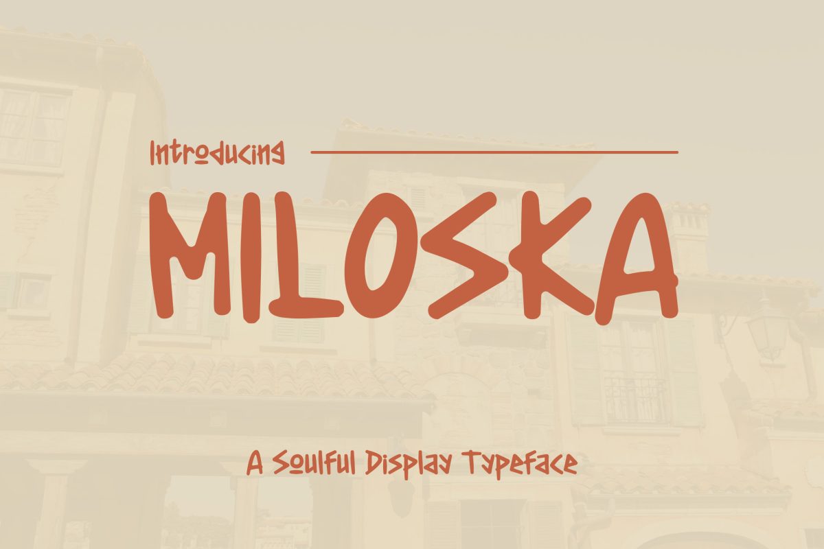Miloska 1 Instagram Font Miloska
