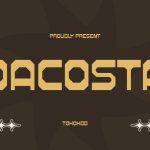Retro Font Dacosta