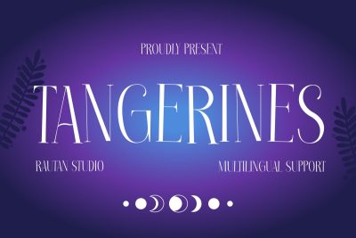 Kids Font Tangerines