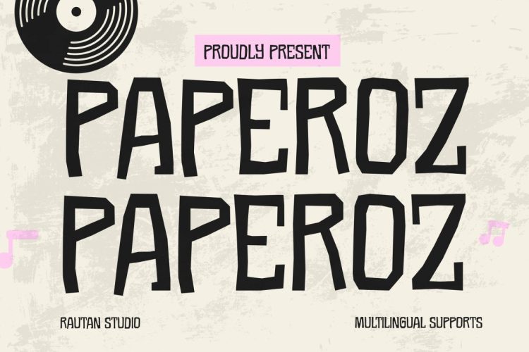 Music Font Paperoz