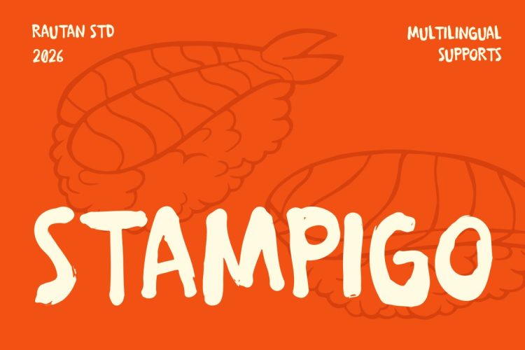 Japanese Font Stampigo