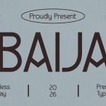 Retro Font BAIJA