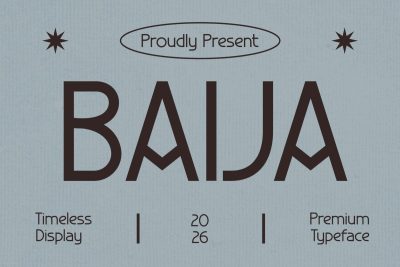 Retro Font BAIJA
