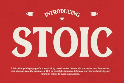 Retro Font STOIC