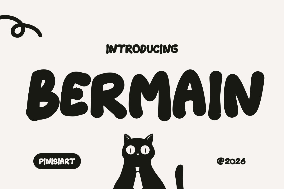 bermain-01 Kids Font Bermain
