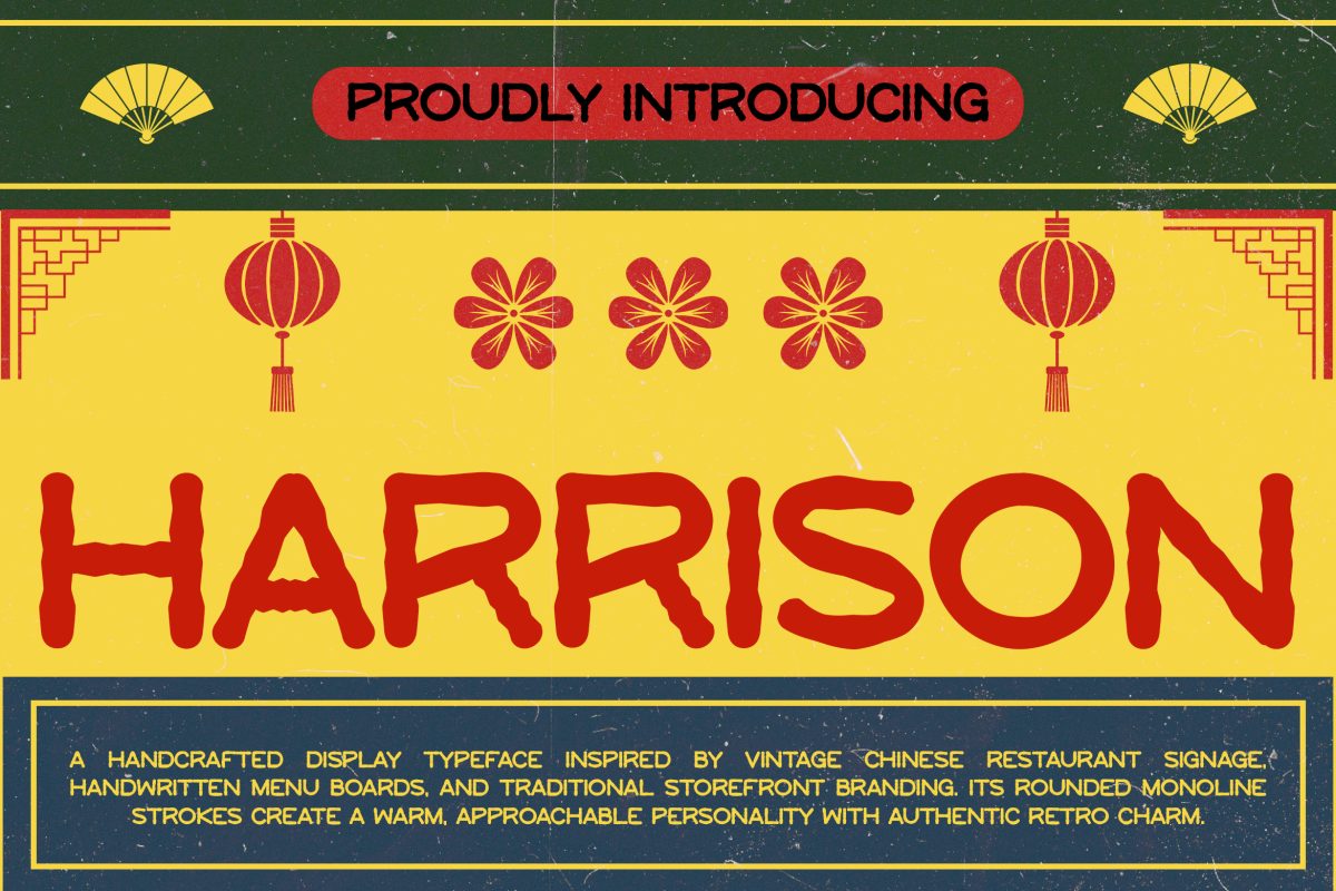 Harrison 1 Retro Font Harrison