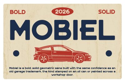 Vintage Font MOBIEL