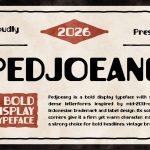 Vintage Font PEDJOEANG