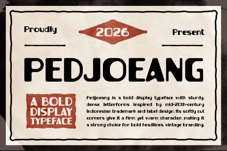 Vintage Font PEDJOEANG