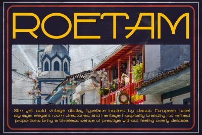 Retro Font ROETAM