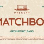 Retro Font MATCHBOX