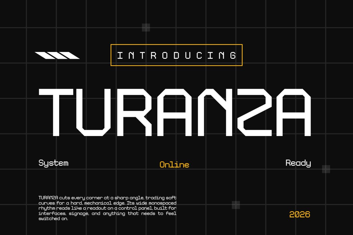 TURANZA 1 Modern Font TURANZA