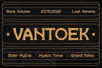 Retro Font Vantoek