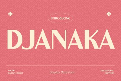 Vintage Font DJANAKA