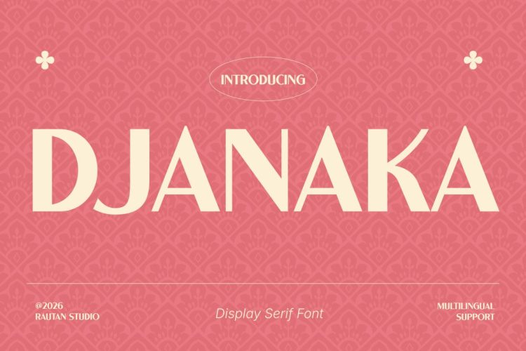 Vintage Font DJANAKA