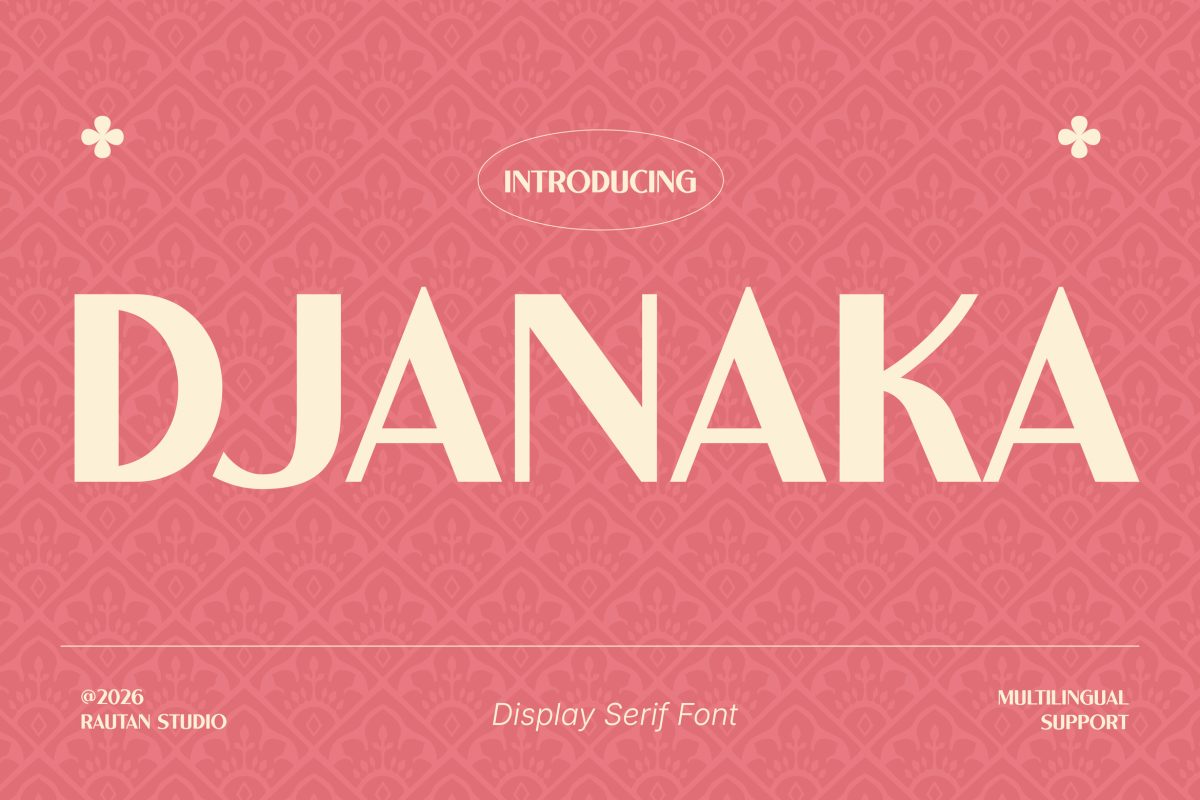 djanaka-01 Vintage Font DJANAKA