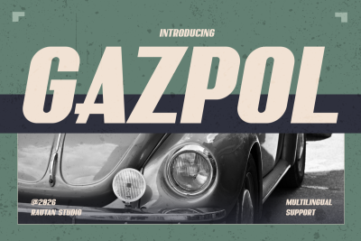 Vintage Font GAZPOL