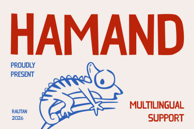 Retro Font Hamand