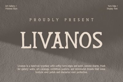 Retro Font LIVANOS