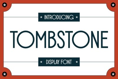 Retro Font TOMBSTONE
