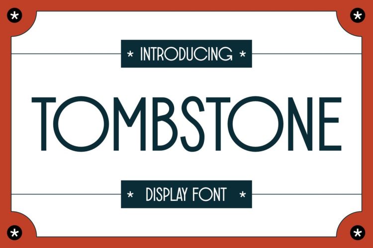 Retro Font TOMBSTONE