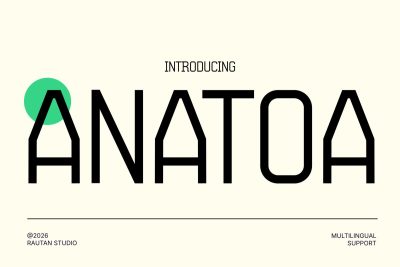 Modern Font ANATOA