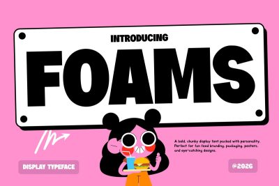 Modern Font FOAMS