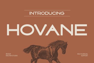 Retro Font HOVANE